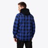 Mobile Warming Mens Heated Flannel Hooded Jacket - 3 of 4
