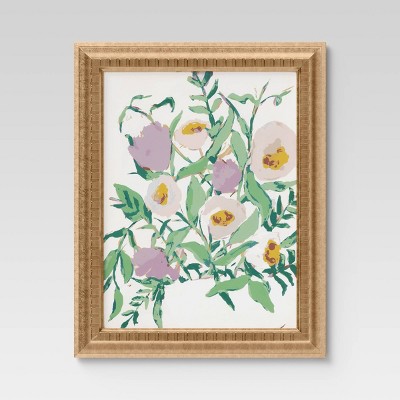 16" x 20" Oh Floral I  Framed Under Glass - Opalhouse™