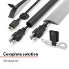 Staples TECH Cable Management Kit Assorted Colors 30/Pack (ST62395) - 2 of 4