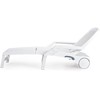 Tangkula Patio Lounge Chair Chaise Recliner Adjustable Backrest All Weather for Outdoor&Indoor Wheels White - 4 of 4