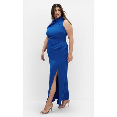 Women's Plus Size Modern Darling Maxi Dress - blue | CITY CHIC