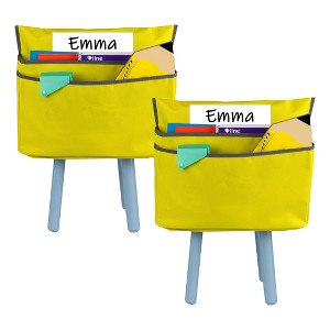 C-Line® Small Chair Cubbie™, 12", Sunny Yellow, Pack of 2 - 1 of 3