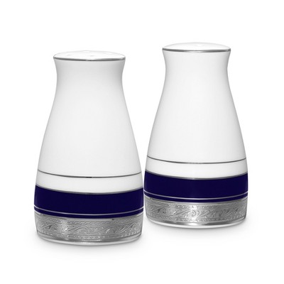 Noritake Crestwood Cobalt Platinum Salt & Pepper Shakers