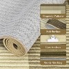 Low-Pile Washable Bordered Area Rug for Living Room Bedroom Dining Room, Non-Slip Stain Resistant Non-Shedding Carpet Geometric Floor Decor - 4 of 4