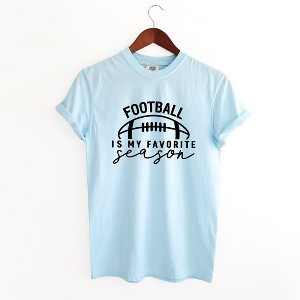 Simply Sage Market Women's Football Is My Favorite Season Ball Short Sleeve Garment Dyed Tee - 1 of 4