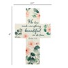 Dicksons He Has Made Everything Beautiful Pink Floral 4 inch Paper Pocket Card Bookmark Pack of 12 - 3 of 4