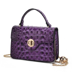 MKF Collection Mae Women's Vegan Leather Mini Crossbody Functional Handbag by Mia K - 1 of 4