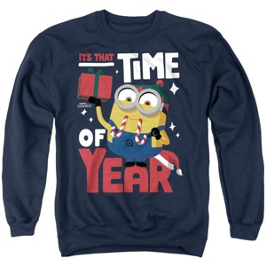Men's Despicable Me Bob Christmas Elf Crewneck Sweatshirt - 1 of 4