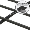 Streamdale Full Size Bed Frame with Charging Station, Upholstered Headboard, Metal Platform, Grey - 3 of 4