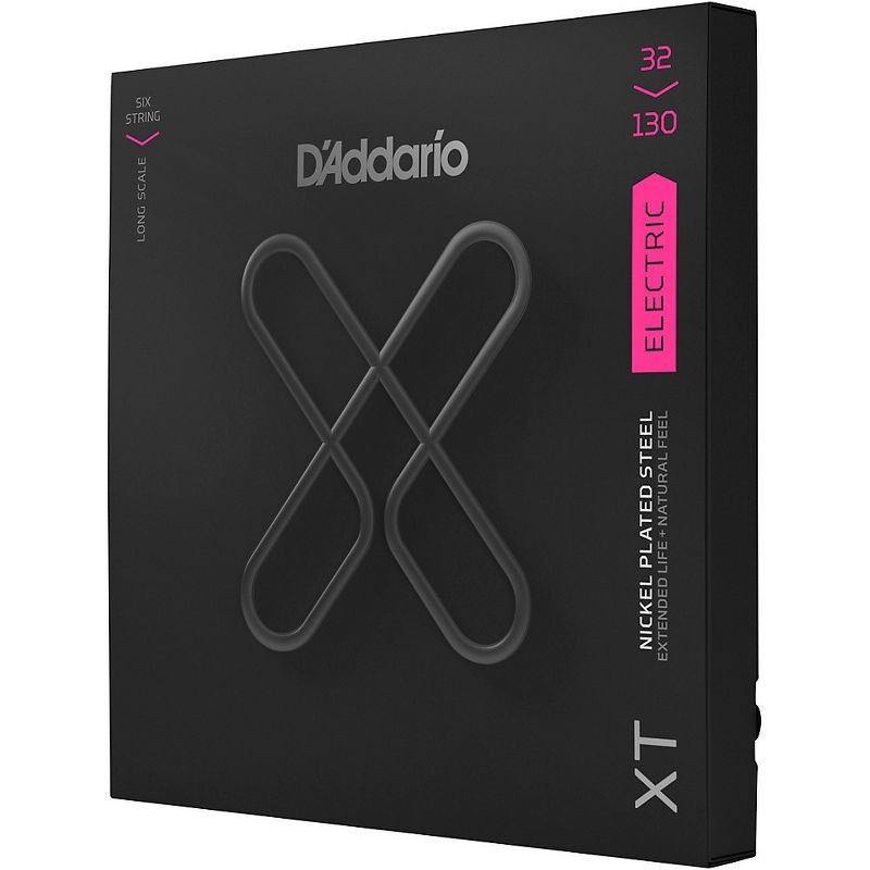 D'Addario XT Nickel-Plated Steel Bass Strings, Light, 6-String, 32-130, 1 of 5