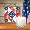 Courtside Market 13.5 oz, 3 Wick Citronella Candle & Patriotic II Quilt 10x10 Hanging Artboard Set - 2 of 4