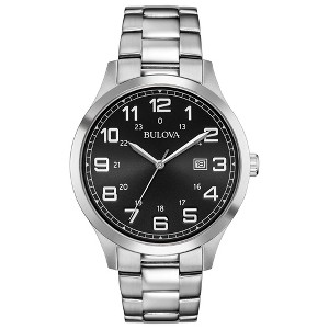 Bulova Men's Classic Easy Read 3-Hand Date Quartz Watch 41mm - 1 of 2