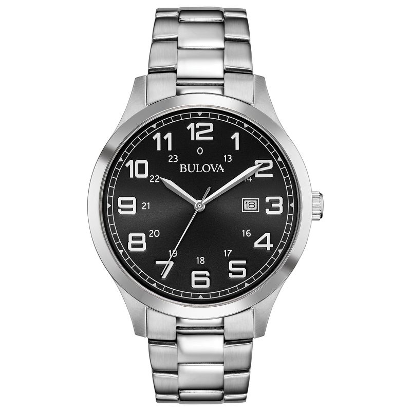 Bulova Men's Classic Easy Read 3-Hand Date Quartz Watch 41mm, 1 of 3
