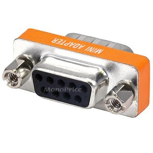 Monoprice DB9, M/F, Null Modem Mini Type, Used To Connect 2 Computers Or Other Devices For File Transfer - 1 of 3