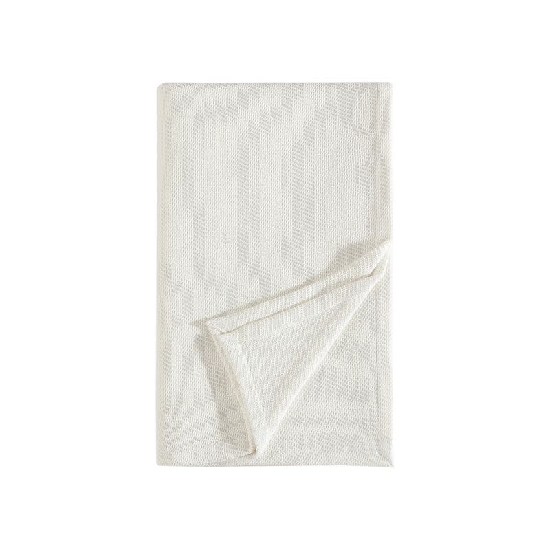 Eddie Bauer 100% Cotton Textured Twill Solid Blanket Collection, 1 of 9