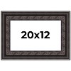 PosterPalooza | 3.5" Wide Ornate Black Picture Frame - UV Acrylic, Backing Board, Hanging Hardware Included - 2 of 4