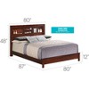 Passion Furniture Burlington King Platform Bed with Storage Shelves - 4 of 4