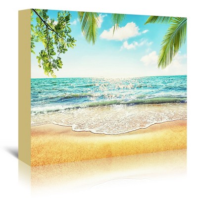 Americanflat Coastal Wall Art Room Decor - Sea Sand And Sun By