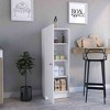 NicBex Storage Buffet Cabinet 47" Freestanding Kitchen Pantry Sideboard Cabinet with 1 Door Cabinet, 4 Interior Shelves for Dining Room - 2 of 4