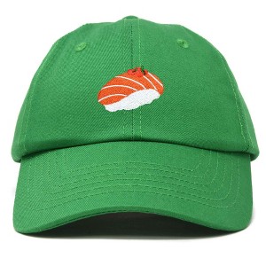 Dalix Salmon Nigiri Embroidered Sushi Cotton Dad Hat Baseball Cap Adjustable Womens - 1 of 4