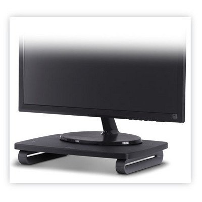 Black Adjustable Height Ergonomic Monitor Stand for 24" Screens