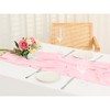 Unique Bargains Wedding Party Chiffon Sheer Table Runner 10ft 28 x 120 Inches 6 Pcs - 2 of 4