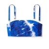 Juniors' Longline Bandeau Bikini Top - Xhilaration™ Blue Tie-Dye - image 4 of 4