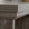 Sauder Aspen Post Computer Hutch Pebble Pine: 5-Year Warranty, Farmhouse Style, 2 Adjustable Shelves - 4 of 4