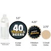 Big Dot of Happiness Cheers and Beers to 40 Years - 40th Birthday Party Giant Circle Confetti - Party Decorations - Large Confetti 27 Count - 3 of 4