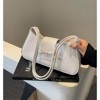 Shoulder Bag for Women, Hobo Handbags Trendy Y2K Purses Patent Leather Clutch Bag Cute Bow Purse White - 4 of 4