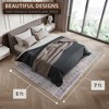 Sorbus Rug with Rubber Backing, Non-Slip, Vintage Look - for Living Room, Kitchen, Bedroom, Dining Room - 3 of 4