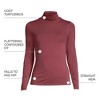 Lands' End Women's Lightweight Jersey Skimming Long Sleeve Turtleneck - 4 of 4