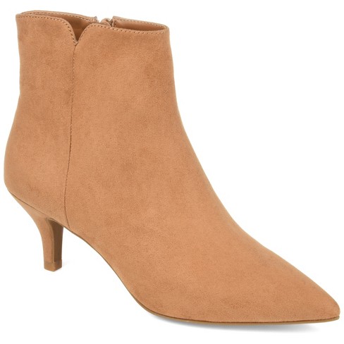 Tan kitten outlet heel booties