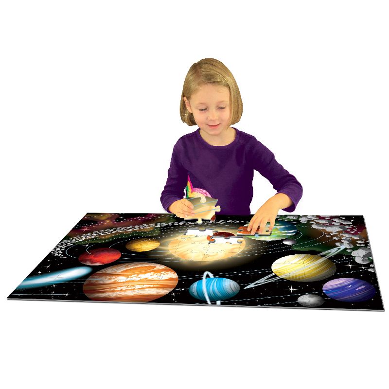 The Learning Journey Puzzle Doubles! Glow in the Dark! Space (100 pieces), 5 of 7