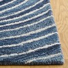 Abstract ABT154 Handmade Tufted Accent Rug - Blue/Ivory - 3' X 5' - Safavieh - 3 of 4