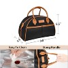 Tirrinia Fashionable Lunch Bag with Leather Handle, Insulated  Reusable Lunch Totes for Women & Men, Lunch Box for Working, Picnic, School - image 3 of 4