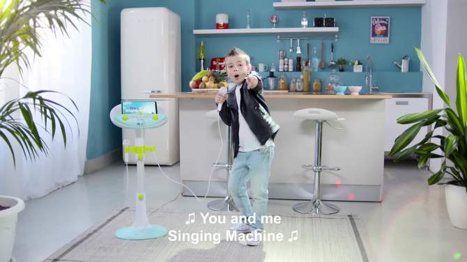 Singing Machine Pedestal Karaoke System - White, 2 of 10, play video