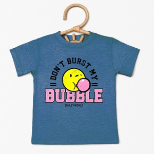 The Juniper Shop SmileyWorld Don't Burst My Bubble Toddler Short Sleeve Tee - 1 of 4