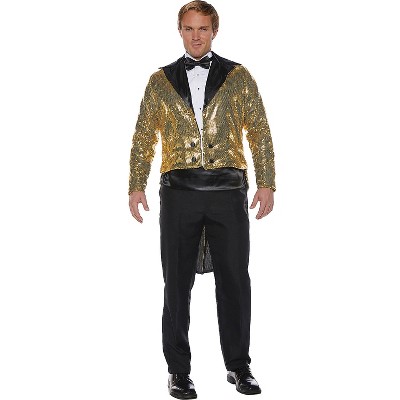 Halloween Express Men's Sequin Tails Jacket Costume - Size One Size ...