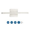 Progress Lighting Phase 5 1-Light Linear Vanity Light, Brushed Nickel, Acrylic Lens - 2 of 3