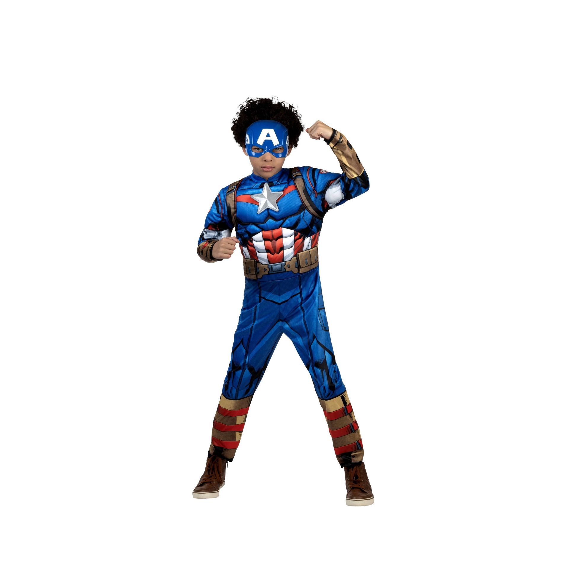 Marvel Kids' Captain America Costume S