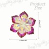 Unique Bargains Women's Rhinestone Sunflower Snowflake Brooch Pin - 2 of 4