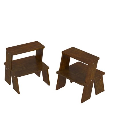 PAGED Wood Nightstand Storage Bedside Table 2-Tier Modern Minimalist End Side with Pre-Assembled Drawer for Bedroom