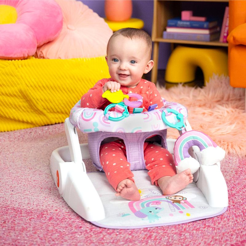 Bright Starts 2-in-1 Sit-Up Infant Floor Seat - Girl, 3 of 18