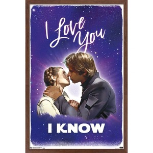 Trends International Star Wars: Saga - I Love You I Know Framed Wall Poster Prints - 1 of 4