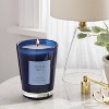 12oz Colored Vase Glass Candle with Dustcover Blue and Marine Moss - Threshold™ - 2 of 4