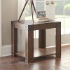Modern Industrial Lift-Top End Table - Hardwood Solids, Mango Veneers - Medium Cherry Finish, Metal Bracket Accents - Functional and Stylish Design - 3 of 4