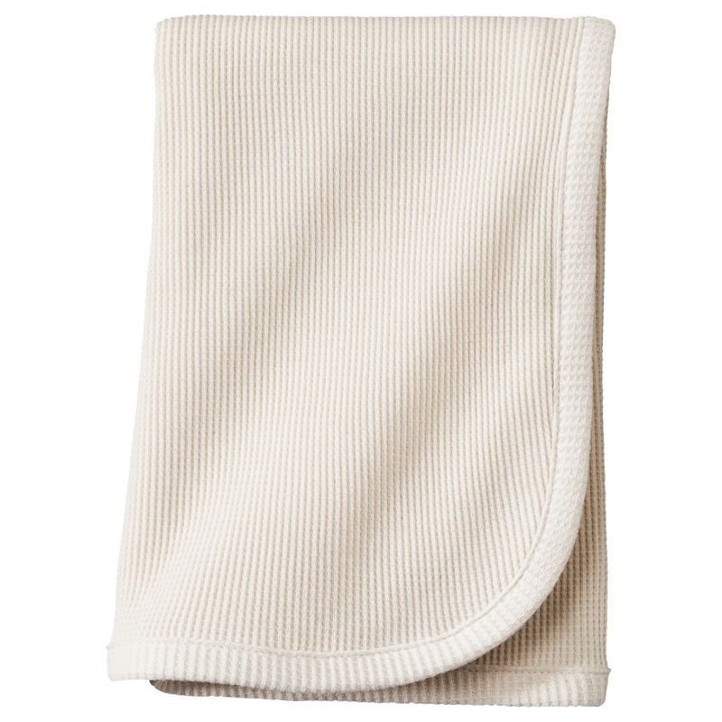 TL Care Organic Cotton Thermal Swaddle Blanket - Natural, 1 of 4