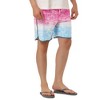 TATT 21 Men's Summer Elastic Waistband Contrast Color Printed Beach Boardshorts - image 4 of 4