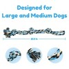 Pacific Pups Products - 23" Rope Dog Toy - L - 3 Knot Dog Tug Toy for Large Dogs. - 2 of 4